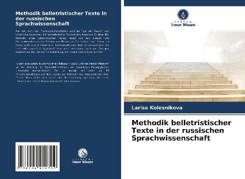 Methodik belletristischer Texte in der russischen Sprachwissenschaft