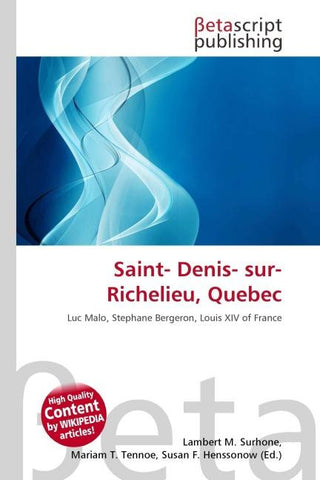 Saint- Denis- sur- Richelieu, Quebec