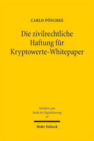 Die zivilrechtliche Haftung für Kryptowerte-Whitepaper