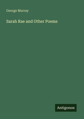 Sarah Rae and Other Poems