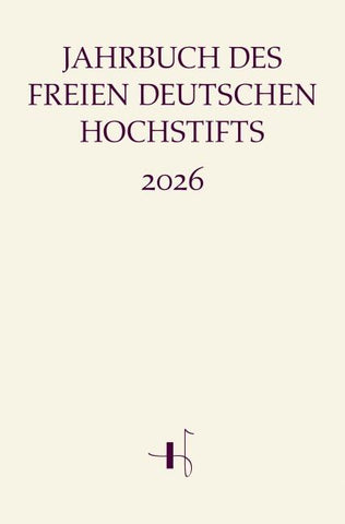 Jahrbuch des Freien Deutschen Hochstifts 2026