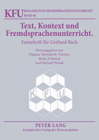 Text, Kontext und Fremdsprachenunterricht