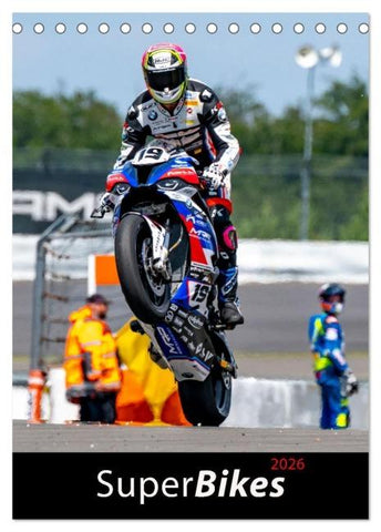 SuperBikes (Tischkalender 2026 DIN A5 hoch), CALVENDO Monatskalender