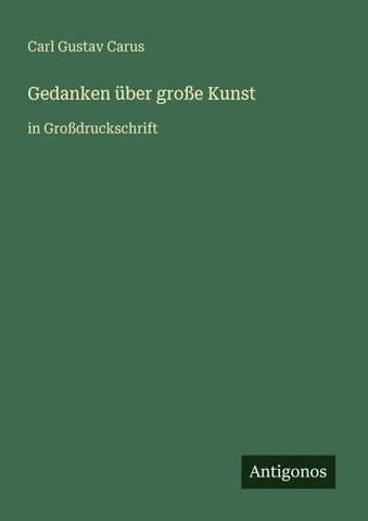 Gedanken über große Kunst