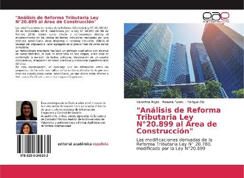 "Análisis de Reforma Tributaria Ley N°20.899 al Área de Construcción"