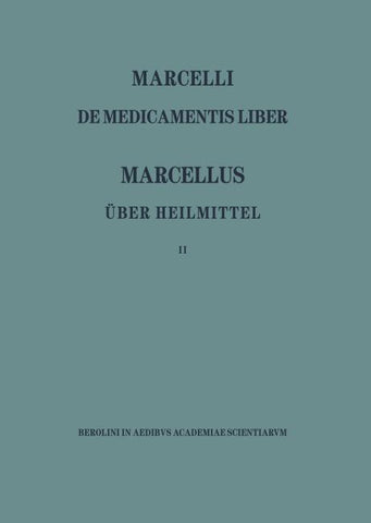 Marcellus – Über die Heilmittel 2