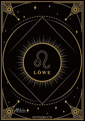 Edles Notizbuch Sternzeichen Löwe | Designed by Alfred Herler