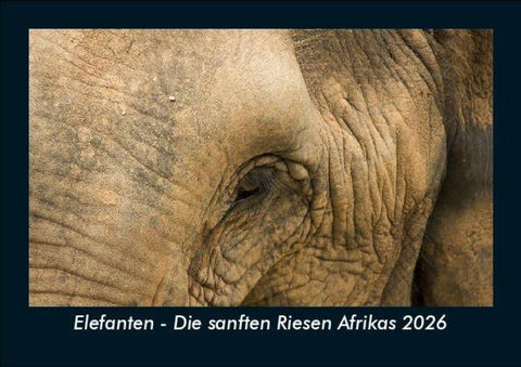 Elefanten - Die sanften Riesen Afrikas 2026 Fotokalender DIN A5