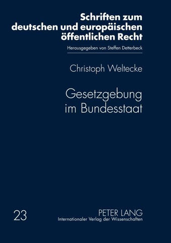 Gesetzgebung im Bundesstaat