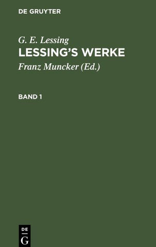 Lessing’s Werke. Band 1