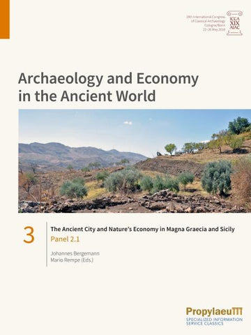 The Ancient City and Nature’s Economy in Magna Graecia and Sicily