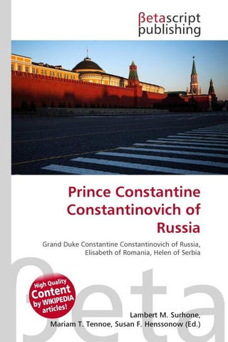 Prince Constantine Constantinovich of Russia