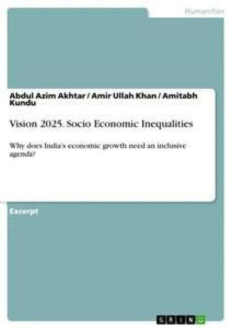 Vision 2025. Socio Economic Inequalities