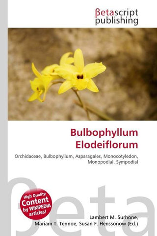 Bulbophyllum Elodeiflorum