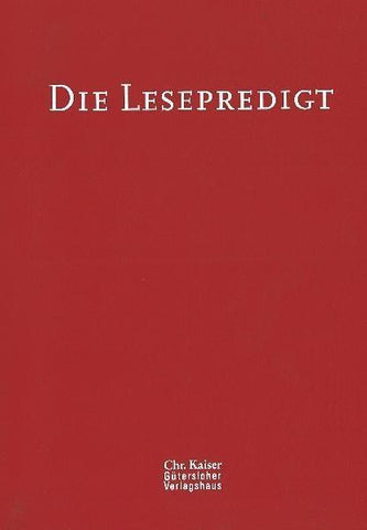 Die Lesepredigt. Eine Handreichung. Loseblattausgabe. (Ed. Chr. Kaiser) / Die Lesepredigt Ringordner