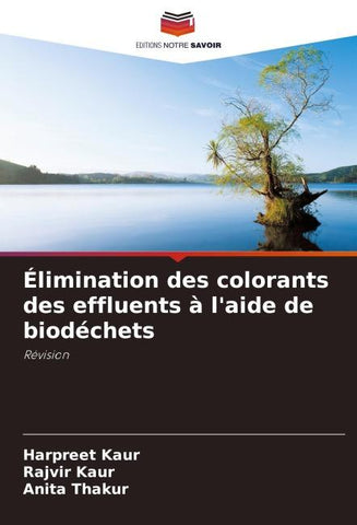 Élimination des colorants des effluents à l'aide de biodéchets