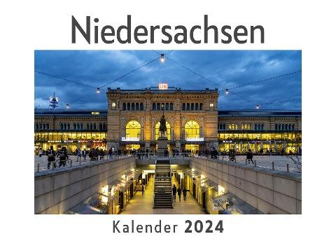 Niedersachsen (Wandkalender 2024, Kalender DIN A4 quer, Monatskalender im Querformat mit Kalendarium, Das perfekte Geschenk)