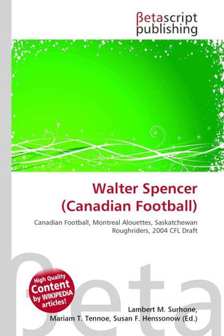 Walter Spencer (Canadian Football)