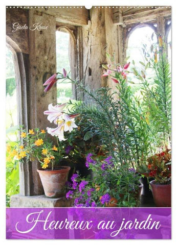 Heureux au jardin (Calendrier mural 2026 DIN A2 horizontal), CALVENDO calendrier mensuel