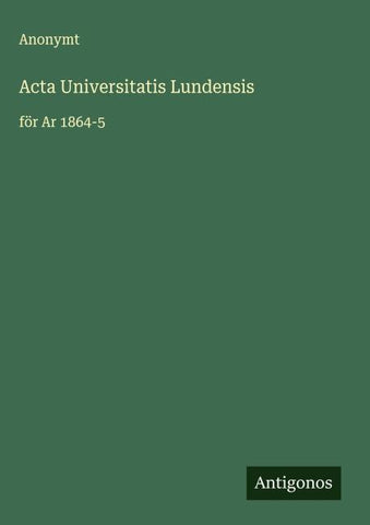 Acta Universitatis Lundensis