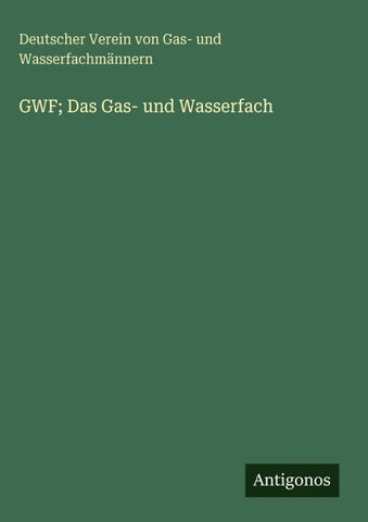 GWF; Das Gas- und Wasserfach