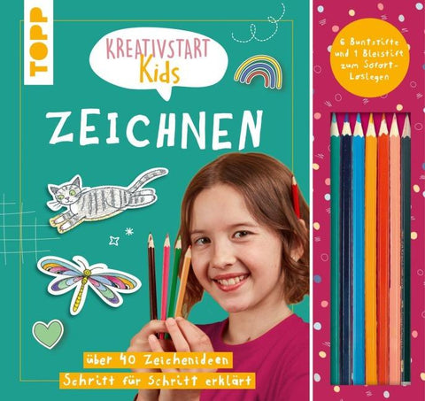 Kreativstart Kids Zeichnen. Anleitungsbuch und Material