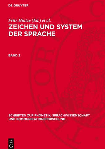 Zeichen und System der Sprache. Band 2