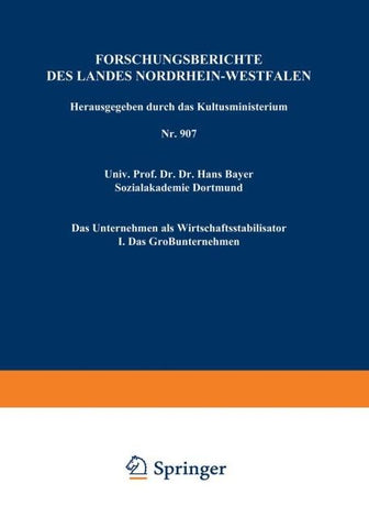 Das Unternehmen als Wirtschaftsstabilisator