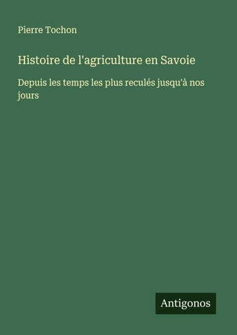 Histoire de l'agriculture en Savoie