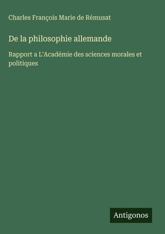 De la philosophie allemande