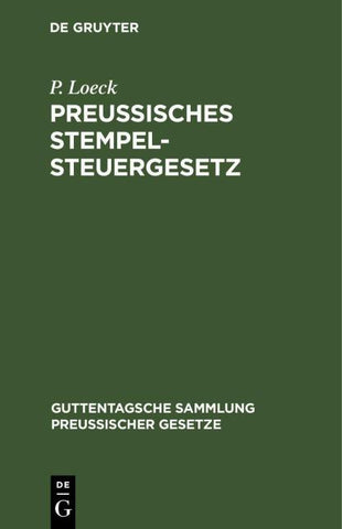 Preußisches Stempelsteuergesetz