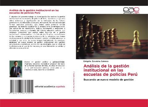 Análisis de la gestión institucional en las escuelas de policías Perú
