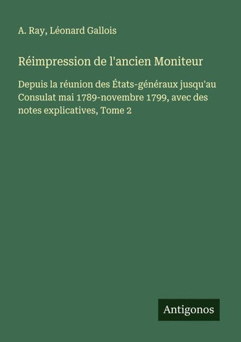 Réimpression de l'ancien Moniteur
