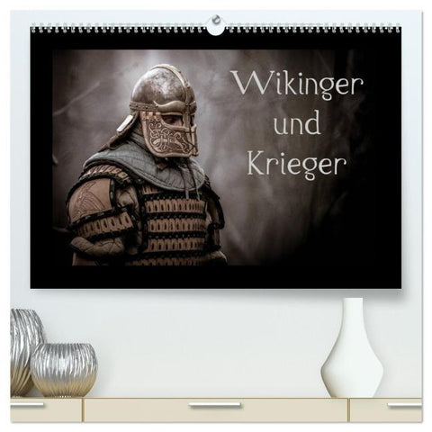 Wikinger und Krieger (hochwertiger Premium Wandkalender 2026 DIN A2 quer), Kunstdruck in Hochglanz