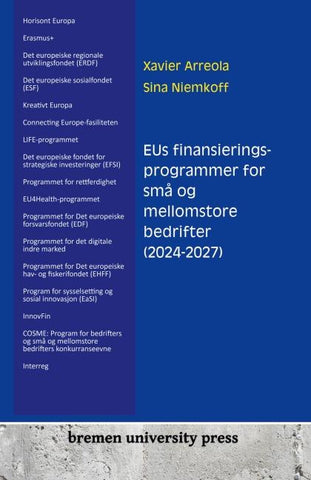EUs finansieringsprogrammer for små og mellomstore bedrifter (2024-2027)