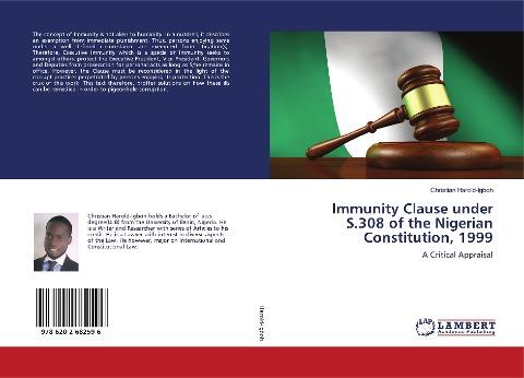 Immunity Clause under S.308 of the Nigerian Constitution, 1999
