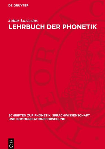 Lehrbuch der Phonetik