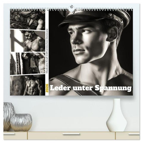 Leder unter Spannung (hochwertiger Premium Wandkalender 2026 DIN A2 quer), Kunstdruck in Hochglanz