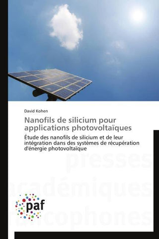 Nanofils de silicium pour applications photovoltaïques