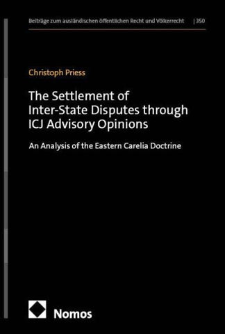 The Settlement of Inter-State Disputes through ICJ Advisory Opinions