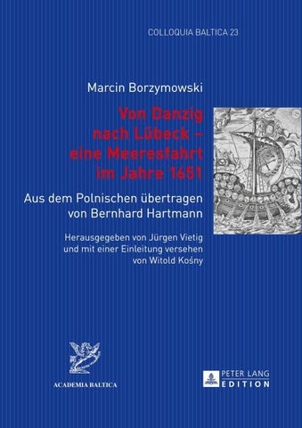 Von Danzig nach Luebeck – eine Meeresfahrt im Jahre 1651