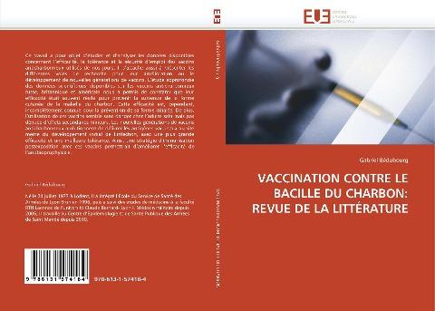 VACCINATION CONTRE LE BACILLE DU CHARBON: REVUE DE LA LITTÉRATURE
