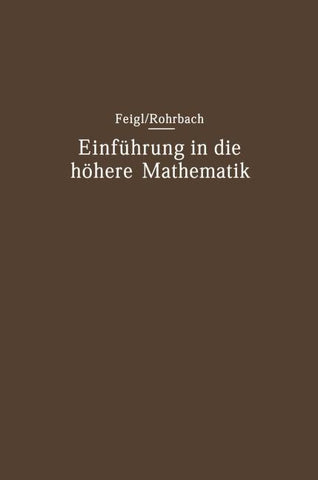 Einführung in die höhere Mathematik