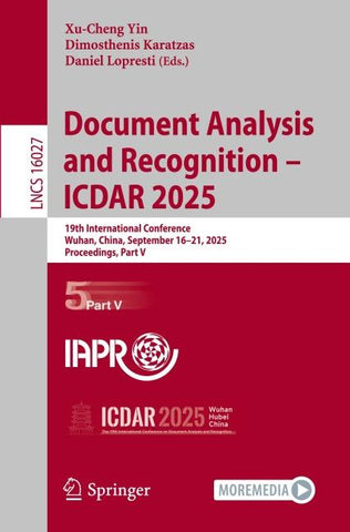 Document Analysis and Recognition – ICDAR 2025