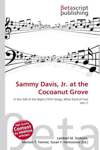 Sammy Davis, Jr. at the Cocoanut Grove
