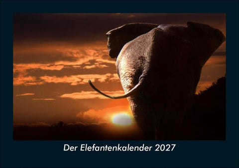Der Elefantenkalender 2027 Fotokalender DIN A5