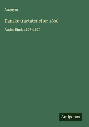 Danske tractater efter 1800