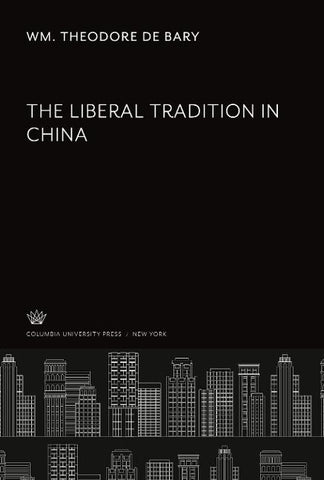 The Liberal Tradition in China