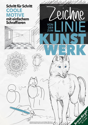 Zeichenbuch zum Zeichnen lernen, auch für Anfänger