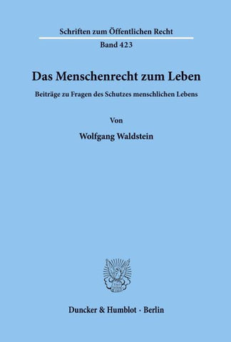 Das Menschenrecht zum Leben.